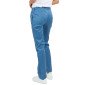 BLEU - Pantalon élastiqué professionnel de travail mixte auxiliaire de vie infirmier aide a domicile médical
