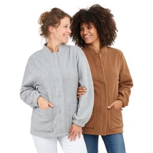 CAMEL - Veste polaire professionnelle de travail à manches longues femme - PROMO entretien auxiliaire de vie menage aide a domi
