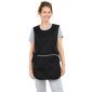 NOIR - Chasuble tablier blouse professionnel femme entretien auxiliaire de vie menage aide a domicile