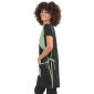 SAUGE/NOIR - Chasuble tablier blouse professionnel femme entretien auxiliaire de vie menage aide a domicile