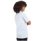 BLANC - Veste de cuisine manches courtes professionnelle de travail à manches courtes mixte serveur restauration hôtel cuisine
