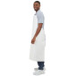 BLANC - Tablier de cuisine professionnel blanc en PVC homme serveur restauration hôtel cuisine