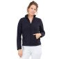 MARINE - Veste polaire professionnelle de travail à manches longues femme auxiliaire de vie médical aide a domicile infirmier