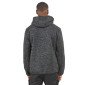 NOIR - Veste à capuche zippée chinée professionnelle de travail à manches longues homme auxiliaire de vie infirmier aide a domic