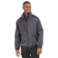 GRIS/NOIR - Veste de travail professionnelle à manches longues homme logistique artisan manutention chantier