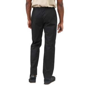 BLANC - Pantalon élastiqué professionnel de travail mixte auxiliaire de vie médical aide a domicile infirmier