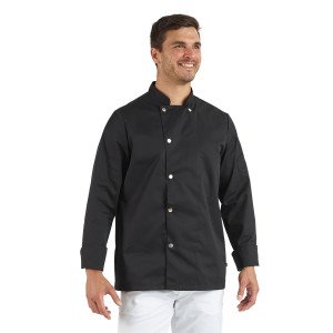 BLANC - Veste de cuisine manches longues professionnelle de travail à manches longues mixte cuisine restaurant hôtel restaurati