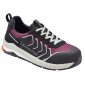 NOIR/VIOLET - Chaussure de sécurité S3S professionnelle de travail noire EN ISO 20345 S3S femme logistique chantier manutention