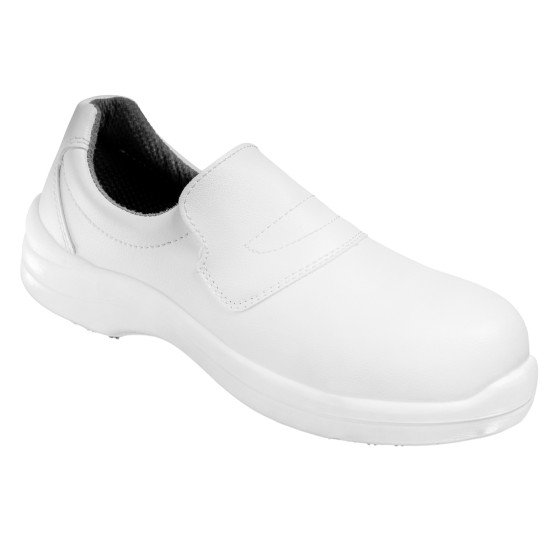 BLANC - Chaussure de cuisine de sécurité S2 professionnelle de travail blanche EN ISO 20345 S2 femme hôtel restauration restaur