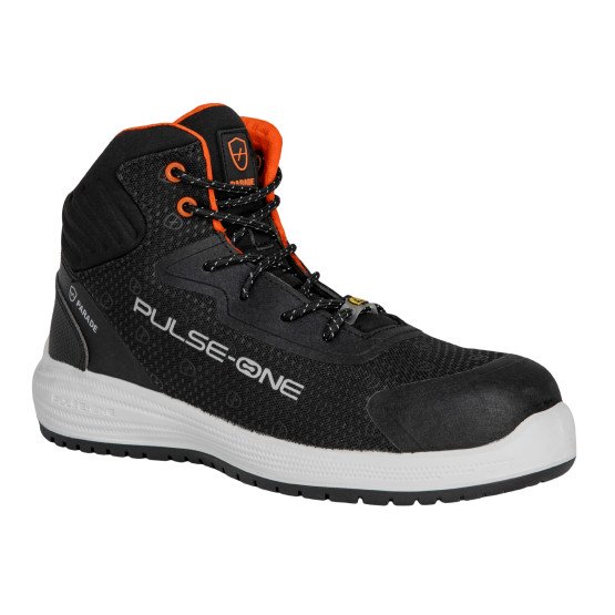 NOIR - Chaussure de sécurité S1PS professionnelle de travail noire EN ISO 20345 S1PS mixte manutention artisan transport chanti
