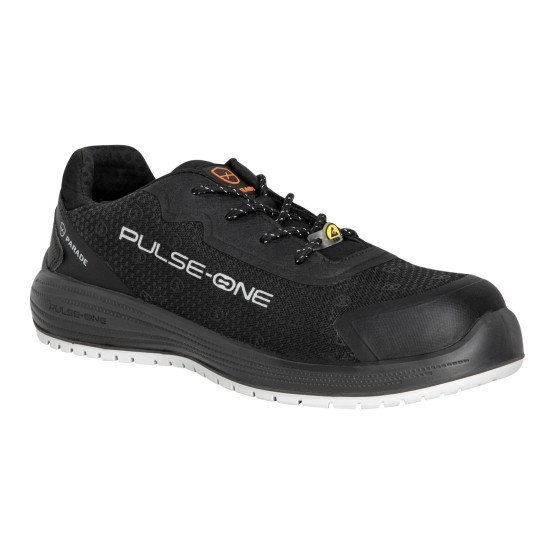NOIR - Chaussure de sécurité S3S professionnelle de travail noire EN ISO 20345 S3S mixte logistique chantier transport artisan