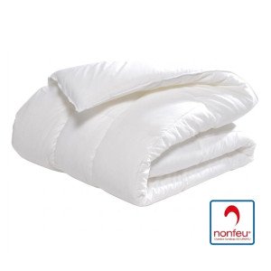 BLANC - Couette 1 personne 140 x 200 cm Non Feu professionnelle hébergement foyer blanche restaurant cuisine restauration serveu