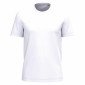 BLANC - Tee-shirt professionnel de travail à manches courtes homme aide a domicile médical auxiliaire de vie infirmier