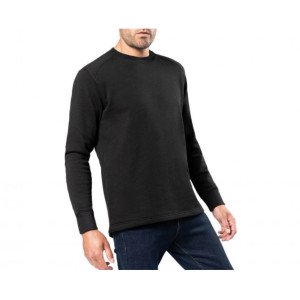 NOIR - Sweat professionnel de travail homme coiffeur auxiliaire de vie esthéticienne aide a domicile
