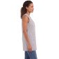 GRIS/ROSE - Blouse professionnelle de travail blanche sans manches femme entretien aide a domicile menage auxiliaire de vie