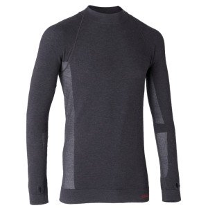GRIS - Tee-shirt professionnel de travail à manches longues homme transport chantier logistique artisan