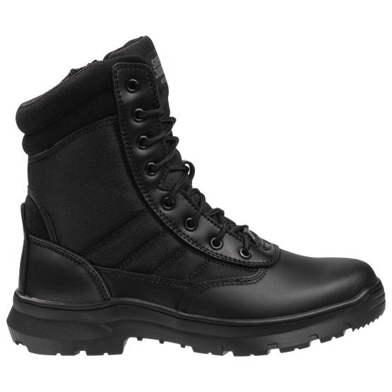 NOIR - Botte professionnelle de travail noire en cuir EN ISO 20347 mixte logistique chantier transport artisan
