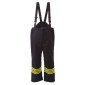 MARINE/JAUNE - Pantalon haute visibilité professionnel de travail homme crèche artisan foyer chantier