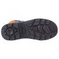 NOIR/ORANGE - Chaussure de sécurité S3 professionnelle de travail noire en cuir EN ISO 20345 S3 mixte