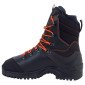 NOIR/ORANGE - Chaussure de sécurité S3L professionnelle de travail noire en cuir EN ISO 20345 S3L mixte crèche école internat fo