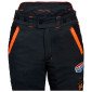 NOIR/ORANGE - Pantalon de travail professionnel mixte foyer internat crèche école