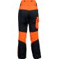 NOIR/ORANGE - Pantalon de travail professionnel mixte foyer internat crèche école