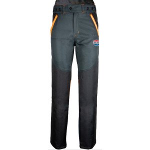 GRIS/ORANGE - Pantalon de travail professionnel mixte internat foyer école crèche