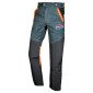 GRIS/ORANGE - Pantalon de travail professionnel mixte internat foyer école crèche