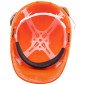 ORANGE - Casque professionnel de travail polypropylène moulée Écran facial : EN 1731 : 2006 / EPI de Cat. II mixte foyer école c