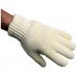 BLANC - Gant alimentaire professionnel de travail Nomex® tricoté lourd EN 420 Conforme aux exigences générales en matière de gan