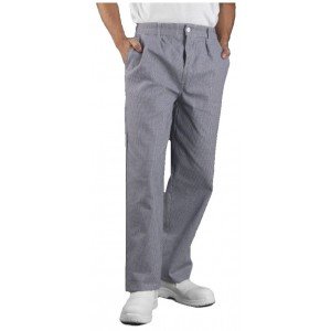 PIED DE POULE - Pantalon de cuisine professionnel de travail mixte restauration serveur restaurant cuisine