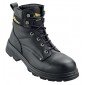 NOIR - Brodequin de sécurité S3 professionnel de travail noir en cuir ISO EN 20345 S3 homme chantier manutention artisan transpo