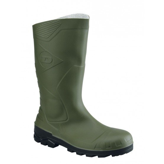 VERT - Botte de sécurité S5 professionnelle de travail en PVC ISO EN 20345 S5 mixte transport artisan manutention chantier