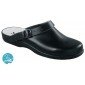 NOIR - Sabot professionnel de travail blanc noir en cuir EN ISO 20347 mixte médical aide a domicile infirmier auxiliaire de vie