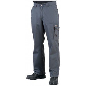 GRIS/NOIR - Pantalon de travail professionnel homme - PROMO logistique chantier manutention artisan