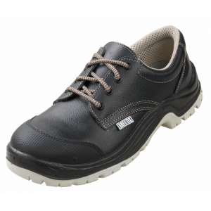 NOIR - Chaussure de sécurité S3 professionnelle de travail noire en cuir ISO EN 20345 S3 mixte artisan menage chantier entretien