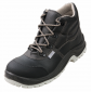 NOIR - Chaussure haute de sécurité S3 professionnelle de travail noire en cuir ISO EN 20345 S3 mixte artisan menage chantier ent
