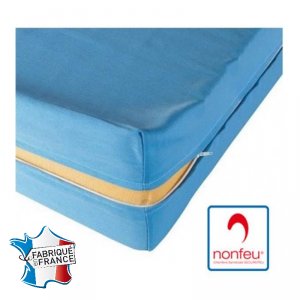 BLEU - Housse de matelas professionnelle hébergement foyer Mesh de polyester - PROMO restaurant restauration serveur cuisine