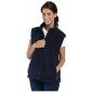 MARINE - Gilet polaire professionnel de travail sans manches mixte - PROMO infirmier aide a domicile médical auxiliaire de vie