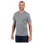 GRIS - Tee-shirt professionnel de travail à manches courtes homme aide a domicile médical auxiliaire de vie infirmier