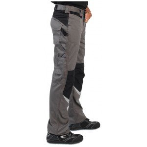 BEIGE/NOIR - Pantalon de travail professionnel homme - PROMO artisan logistique chantier transport