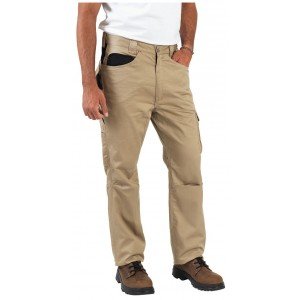 BEIGE/NOIR - Pantalon de travail professionnel homme manutention artisan transport chantier