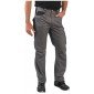 GRIS/NOIR - Pantalon de travail professionnel homme logistique chantier transport artisan