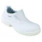 BLANC - Chaussure de cuisine de sécurité S2 professionnelle de travail blanche noire ISO EN 20345 S2 mixte serveur restauration 