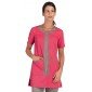 FUCHSIA/ZINC - Blouse professionnelle de travail à manches courtes femme - PROMO entretien auxiliaire de vie menage aide a domic