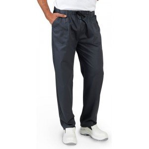 NOIR - Pantalon élastiqué professionnel de travail mixte infirmier auxiliaire de vie médical aide a domicile