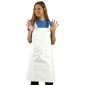 BLANC - Tablier plastique PVC pour femme de cuisine professionnel blanc en PVC femme restaurant entretien restauration menage