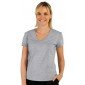 GRIS - Tee-shirt professionnel de travail à manches courtes femme auxiliaire de vie médical aide a domicile infirmier