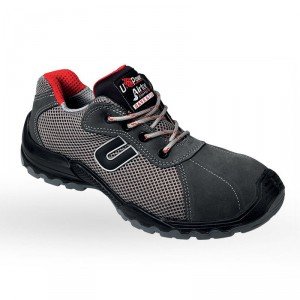 GRIS - Chaussure de sécurité S1PS professionnelle de travail en cuir EN ISO 20345 S1PS homme transport artisan logistique chanti