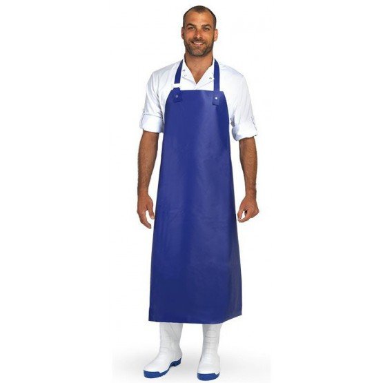 BLEU - Tablier en plastique PVC de cuisine professionnel blanche en PVC homme cuisine restauration serveur restaurant